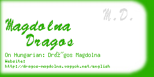 magdolna dragos business card